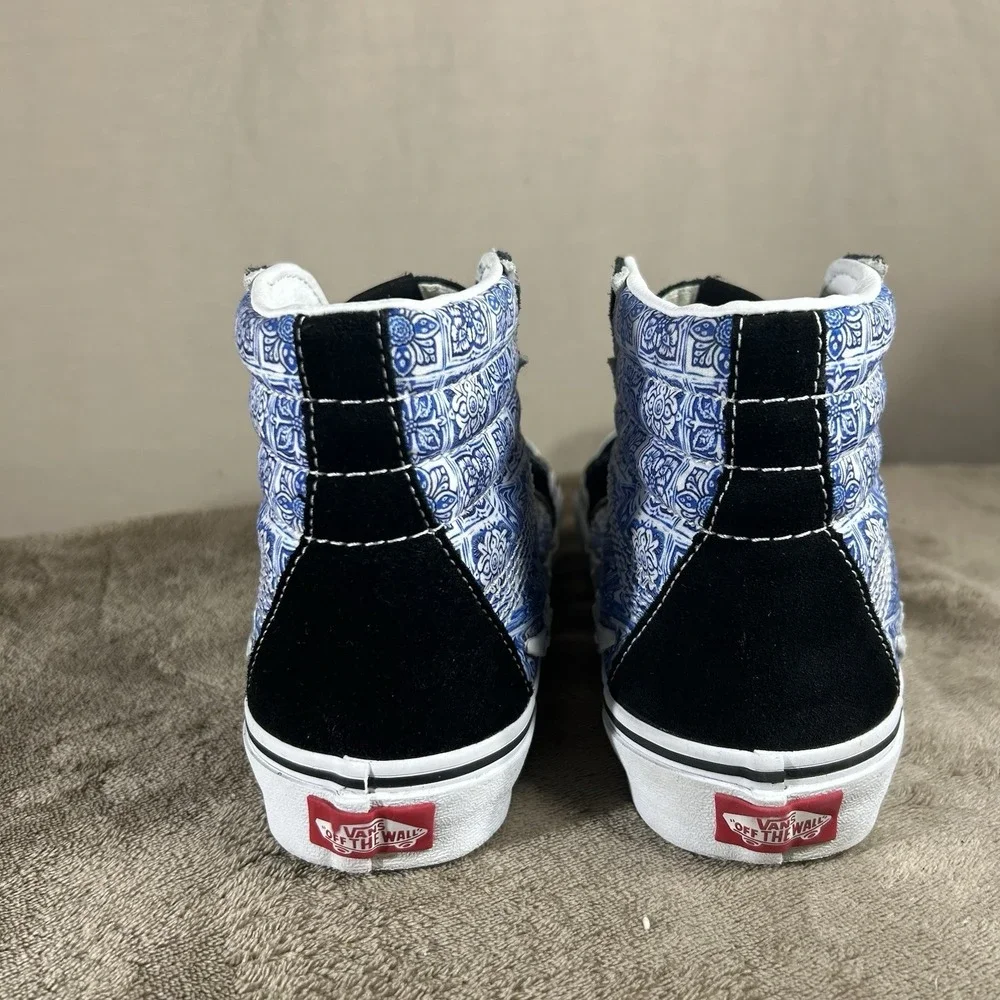Vans Sk8-Hi Bolt Liquify High Top Sneakers Black Blue White Men 6 / Women 7.5